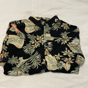 Vintage Batik Bay Hawaiian Shirt 3XB 100% Rayon Short Sleeve w/ Side Vents